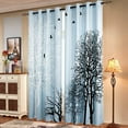 thumbnail image 1 of Subrtex Blackout Curtains Printed Window Drapes 2-Panel Gormmet Curtain ( 52'' x 63'' , Light Blue ), 1 of 7