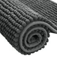 thumbnail image 1 of Subrtex Chenille Bathroom Rugs Soft Non-Slip Super Water Absorbing Shower Mats, 16"x24", Gray, 1 of 7