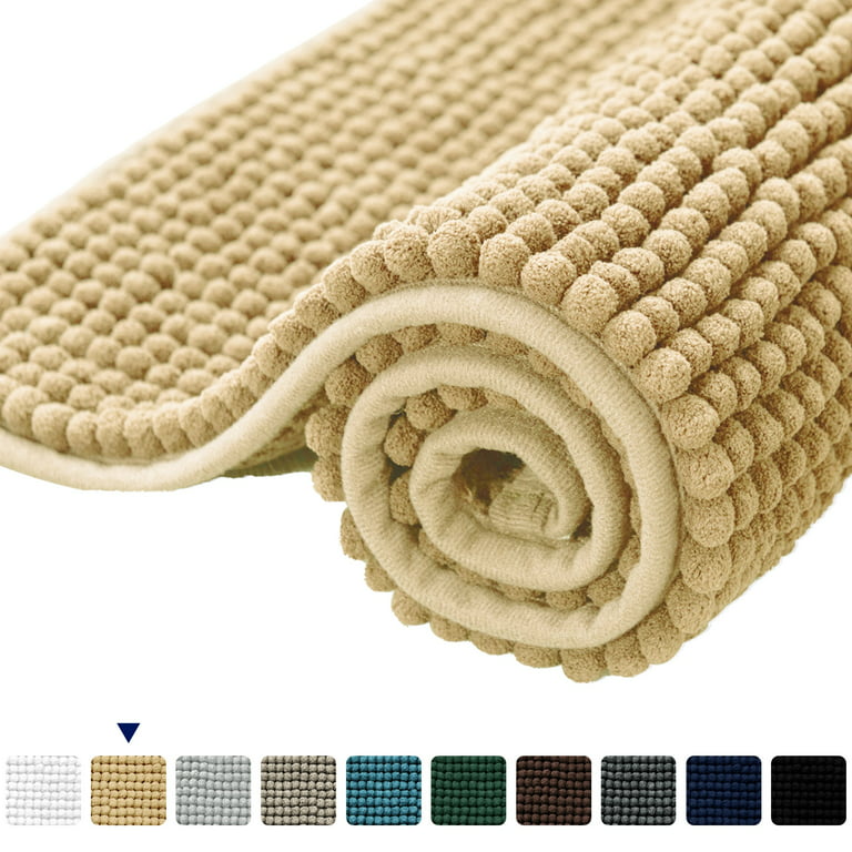  Color&Geometry Beige Bathroom Rugs- Non Slip, Absorbent, Thick,  Soft, Washable Bath Mat, 16x24 Small Bath Rug Bath Mats for Bathroom  Floor, Shower, Sink, Vanity : Home & Kitchen