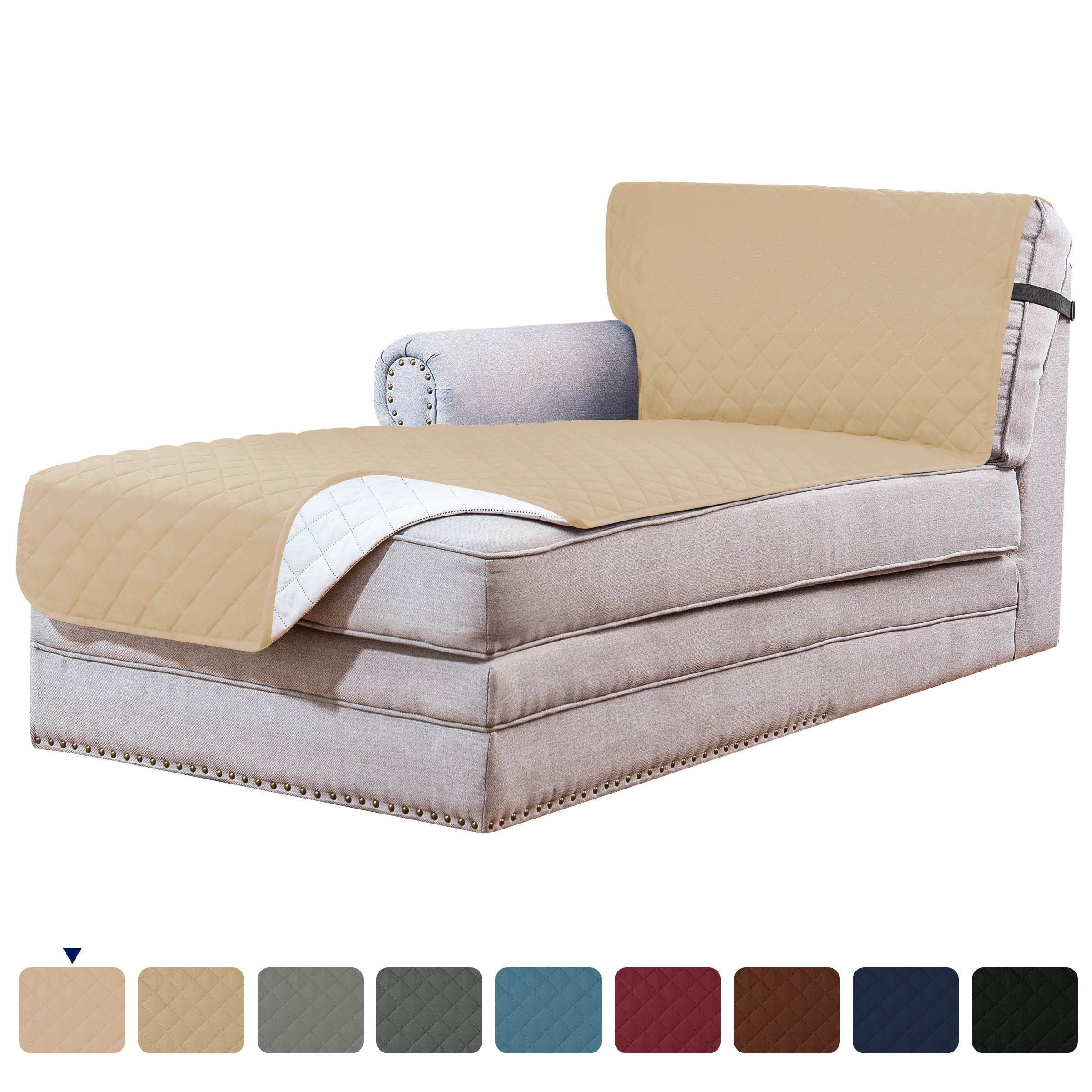 Subrtex Comfort Reversible Chaise Lounge Slipcover - Walmart.com