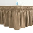thumbnail image 1 of Subrtex Elastic Ruffled Replaceable Wrap Around Bed Skirt Soft Fabric-Wrinkle, Fade & Stain Resistant Mattress Cover(King, Sand), 1 of 7