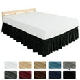 Subrtex Elastic Wrap Around Bed Skirt Dust Ruffle Smooth Soft Bed Frame