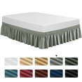 thumbnail image 1 of Subrtex Elastic Wrap Around Bed Skirt Dust Ruffle Smooth Soft Bed Frame Cover 15-inch Drop(Twin XL,Light Gray), 1 of 3