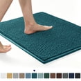 thumbnail image 1 of Subrtex Chenille Bathroom Rugs, Extra Soft and Non Slip Bath Mats, Thick Rubber Backing Washable Shower Rugs & Home Decor Accessories (Blue,16"*24"), 1 of 8