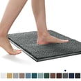 thumbnail image 1 of Subrtex Chenille Bathroom Rugs, Extra Soft and Non Slip Bath Mats, Thick Rubber Backing Washable Shower Rugs & Home Decor Accessories (Gray, 20"*32"), 1 of 7