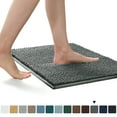 thumbnail image 1 of Subrtex Luxury Chenille Bathroom Rug Extra Soft and Absorbent Shaggy Rugs (Gray, 20"*32"), 1 of 7