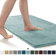 thumbnail image 1 of Subrtex Chenille Bathroom Rugs，Extra Soft and Non Slip Bath Mats Runner，Thick Rubber Backing Washable Shower Bathtub Rugs & Home Decor Accessories(Light Green,24"*60"), 1 of 8