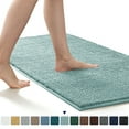 thumbnail image 1 of Subrtex Luxury Chenille Bathroom Rug Extra Soft and Absorbent Shaggy Rugs (Light Green,24"*60"), 1 of 8