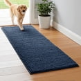 thumbnail image 1 of Subrtex Chenille Bathroom Rugs，Extra Soft and Non Slip Bath Mats Runner，Thick Rubber Backing Washable Shower Bathtub Rugs & Home Decor Accessories (Navy,24"*60"), 1 of 8