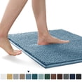 thumbnail image 1 of Subrtex Chenille Bathroom Rugs，Extra Soft and Non Slip Bath Mats，Thick Rubber Backing Washable Shower Rugs & Home Decor Accessories(Stone Blue,20"*32"), 1 of 8