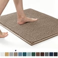 thumbnail image 1 of Subrtex Chenille Bathroom Rugs, Extra Soft and Non Slip Bath Mats, Thick Rubber Backing Washable Shower Rugs & Home Decor Accessories(Taupe Brown,16"*24"), 1 of 8