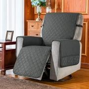 Subrtex Recliner Chair Microfiber fabric Slipcovers, Gray