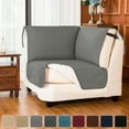 thumbnail image 1 of Subrtex Reversible Sectional Corner Sofa Slipcover L Shape Corner Covers with Elastic Straps (Light Gray), 1 of 8