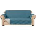 thumbnail image 1 of Subrtex Reversible Sofa Slipcover Quilted Couch Cover,Loveseat,Turquoise, 1 of 6