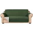 thumbnail image 1 of Subrtex Reversible Sofa Slipcover Quilted Couch Cover,Small Sofa,Dark Green, 1 of 6