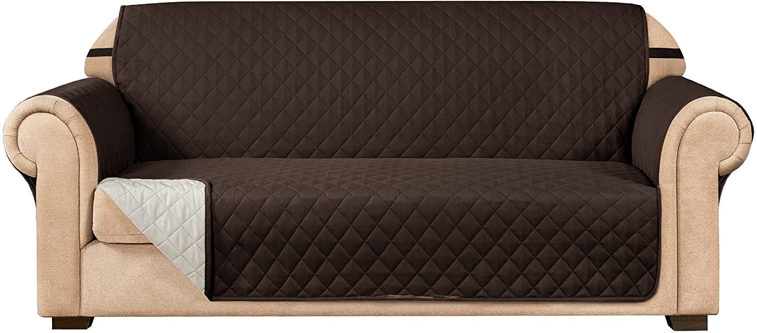 Subrtex Reversible Sofa Slipcover Quilted Couch Cover,Sofa,Coffee