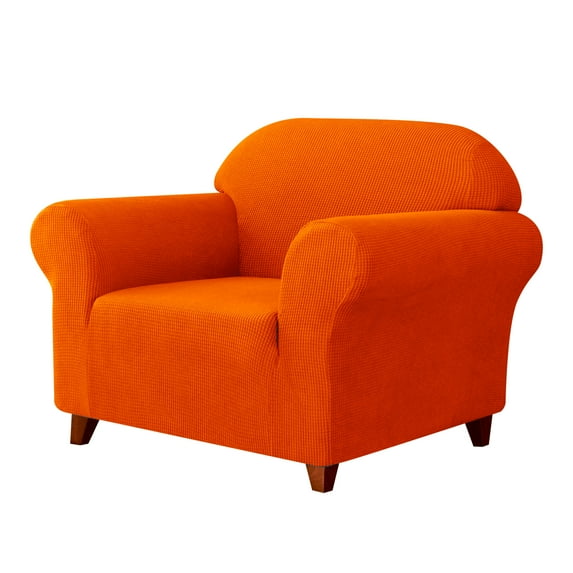 Subrtex Sofa Cover 1 Piece Slipcover with extra Stretch Cushion Seat Cover, Armchair, Orange