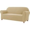 thumbnail image 1 of Subrtex Sofa Cover 1 Piece Slipcover with extra Stretch Cushion Seat Cover, Loveseat, Khaki, 1 of 8