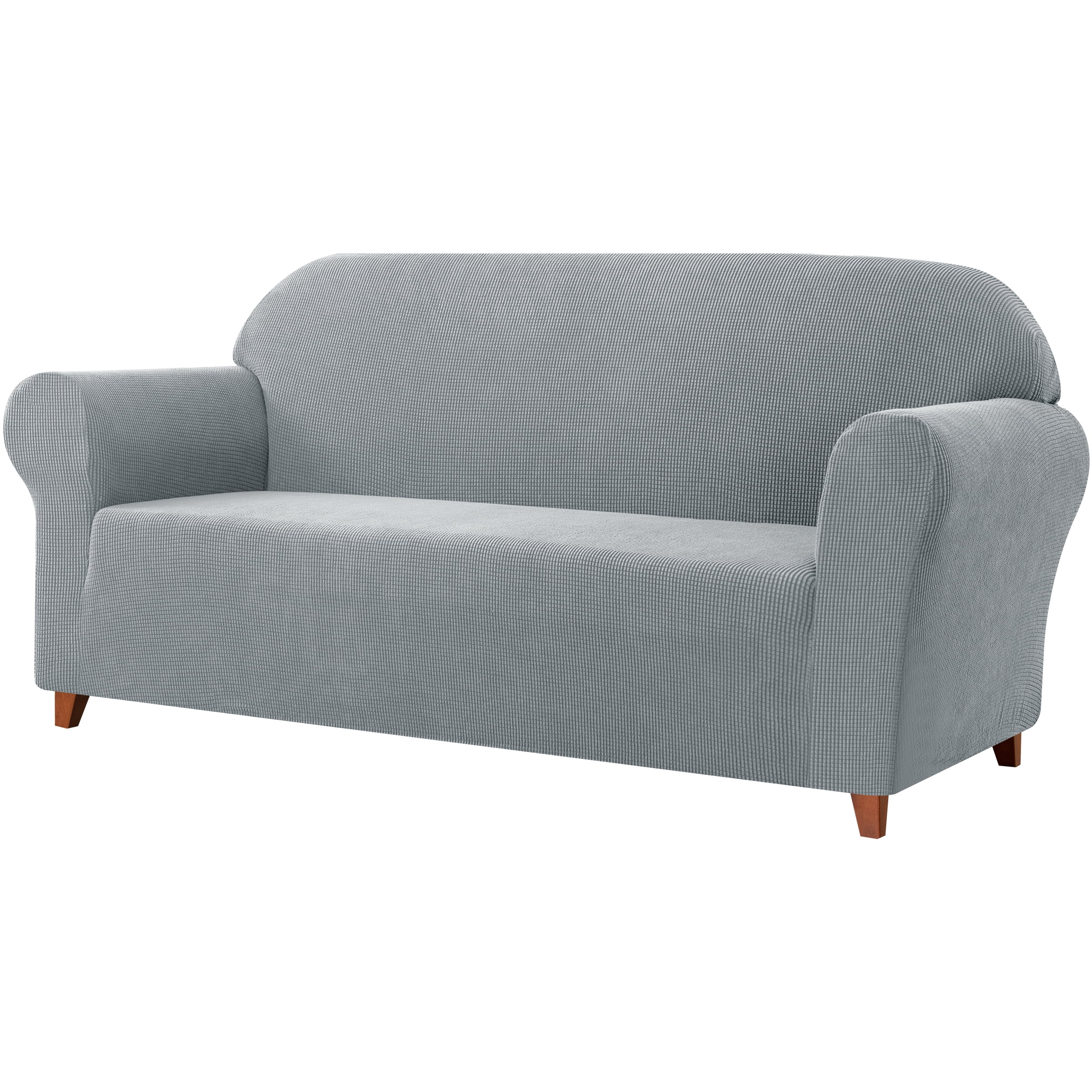 Subrtex Sofa Cover 1 Piece Slipcover with extra Stretch Cushion Seat Cover, Loveseat, Light Gray