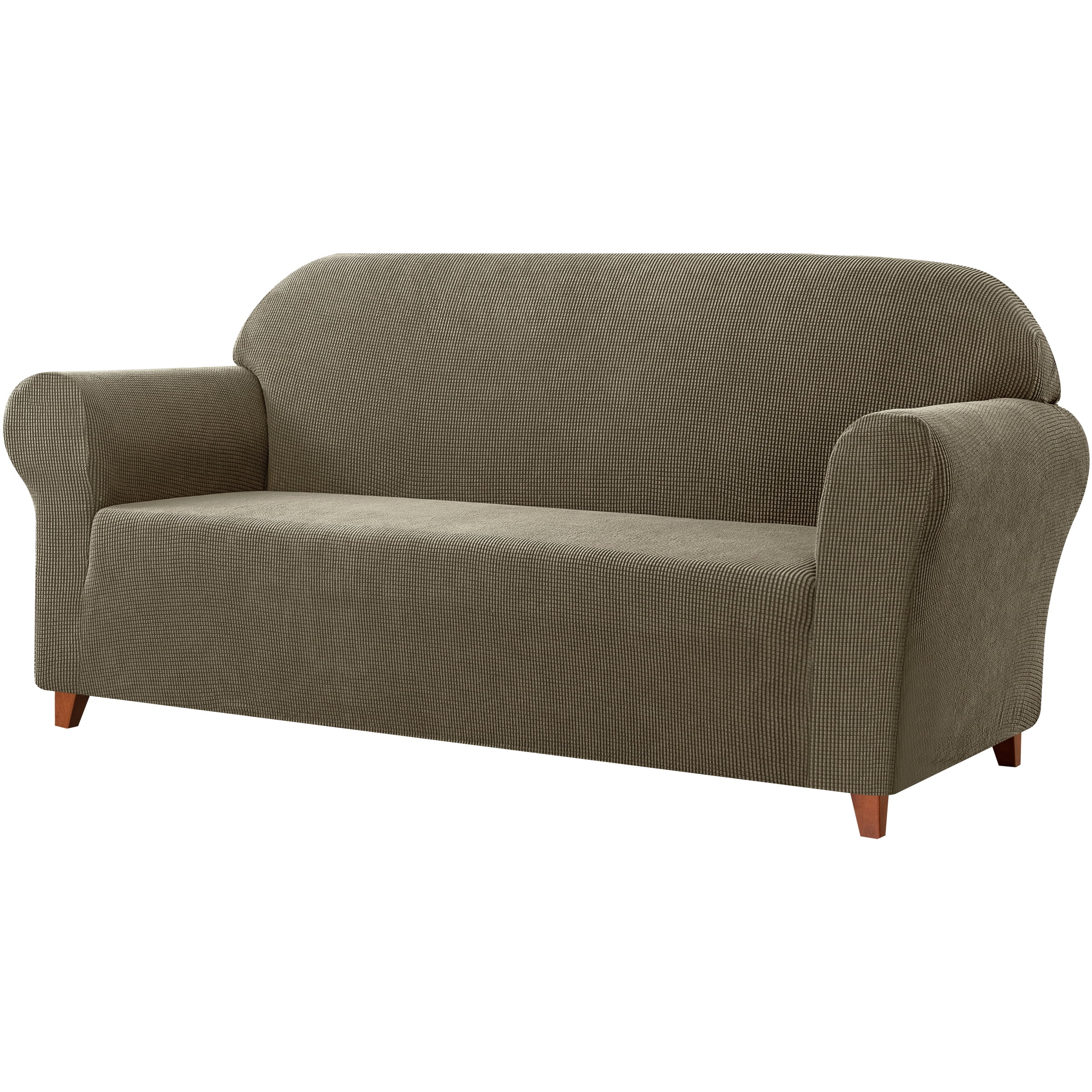 Subrtex Sofa Cover 1 Piece Slipcover with extra Stretch Cushion Seat Cover, Sofa, Olive Green