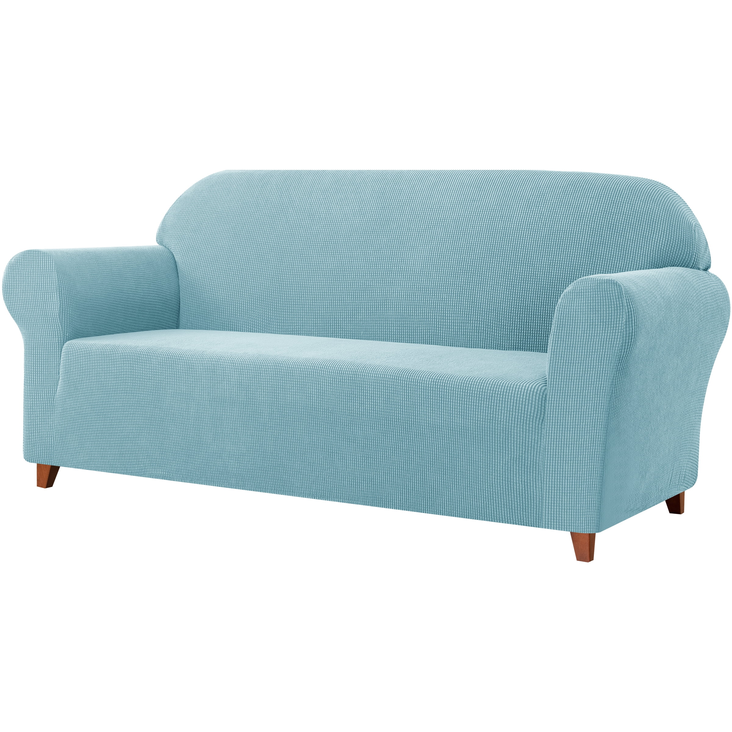 Subrtex Sofa Cover 1 Piece Slipcover with extra Stretch Cushion Seat Cover, Sofa, Steel Blue