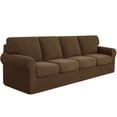 thumbnail image 1 of Subrtex Sofa Slipcover Sets 9 Pieces Stretch Couch Cover Backrest Cushion Covers (Oversized Sofa, Coffee), 1 of 7