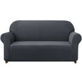 thumbnail image 1 of Subrtex Stretch 1-Piece Textured Grid Slipcover Sofa Cover, Gray, 1 of 7