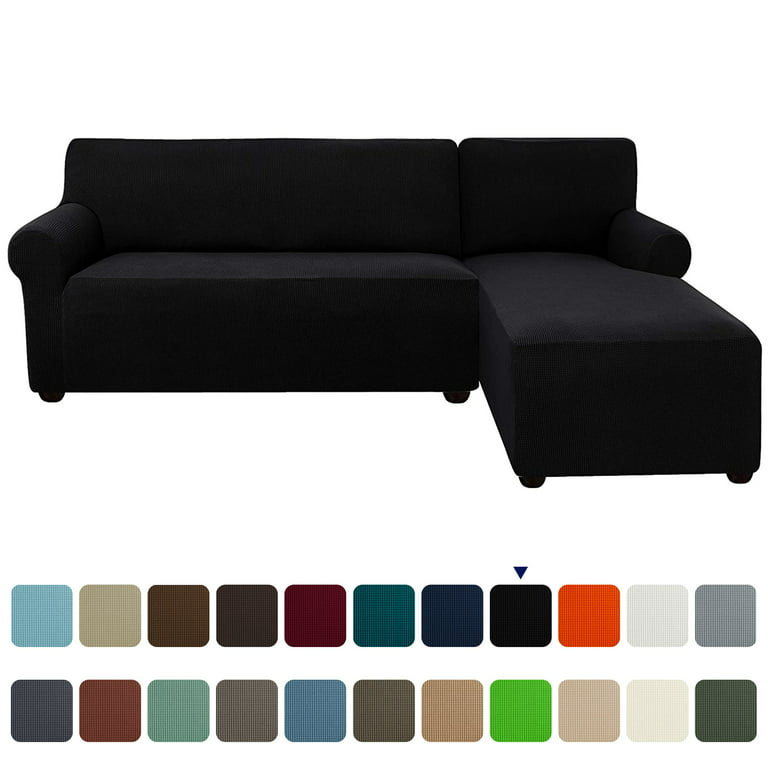 Please Order 2Pieces if is L-shaped Corner Chaise Longue Sofa cubre sofa  Elastic Couch Cover Stretch Sofa Covers for Living Room