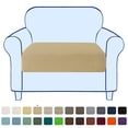thumbnail image 1 of Subrtex Stretch Fabric Jacquard and Polyester Sofa Seat Cushion Cover, Khaki, 1 of 7