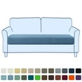 thumbnail image 1 of Subrtex Stretch Fabric Jacquard and Polyester Sofa Seat Cushion Slipcover, Denim Blue, 1 of 7