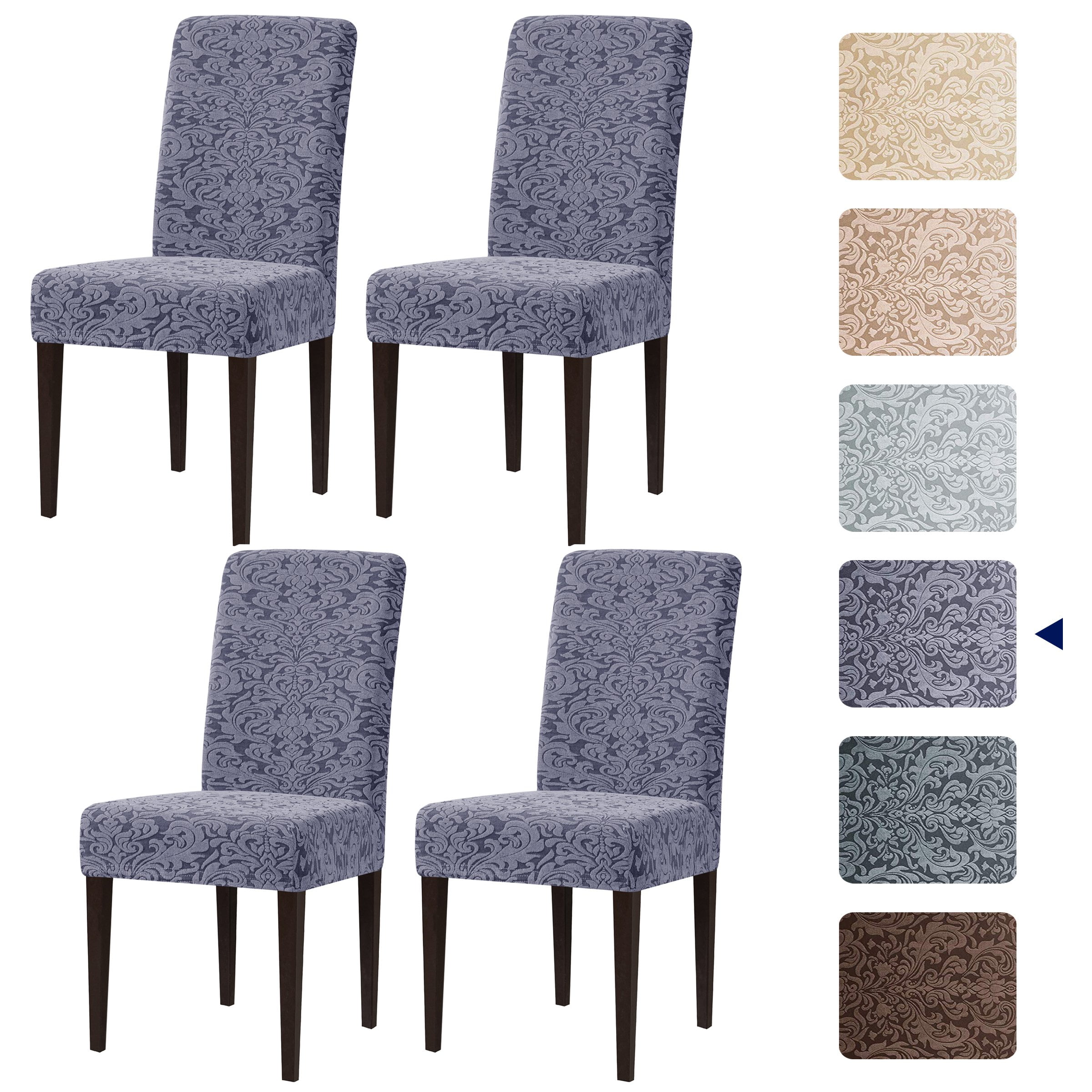 Damask dining online chair covers