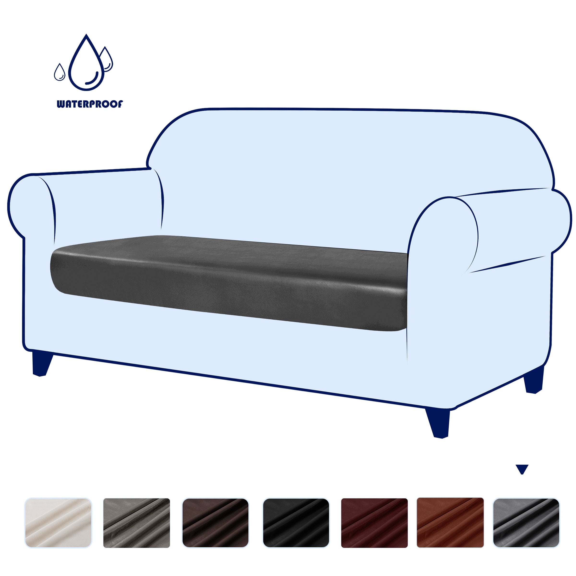  NC HOME PU Leather Sofa Cushion Covers Sofa Seat