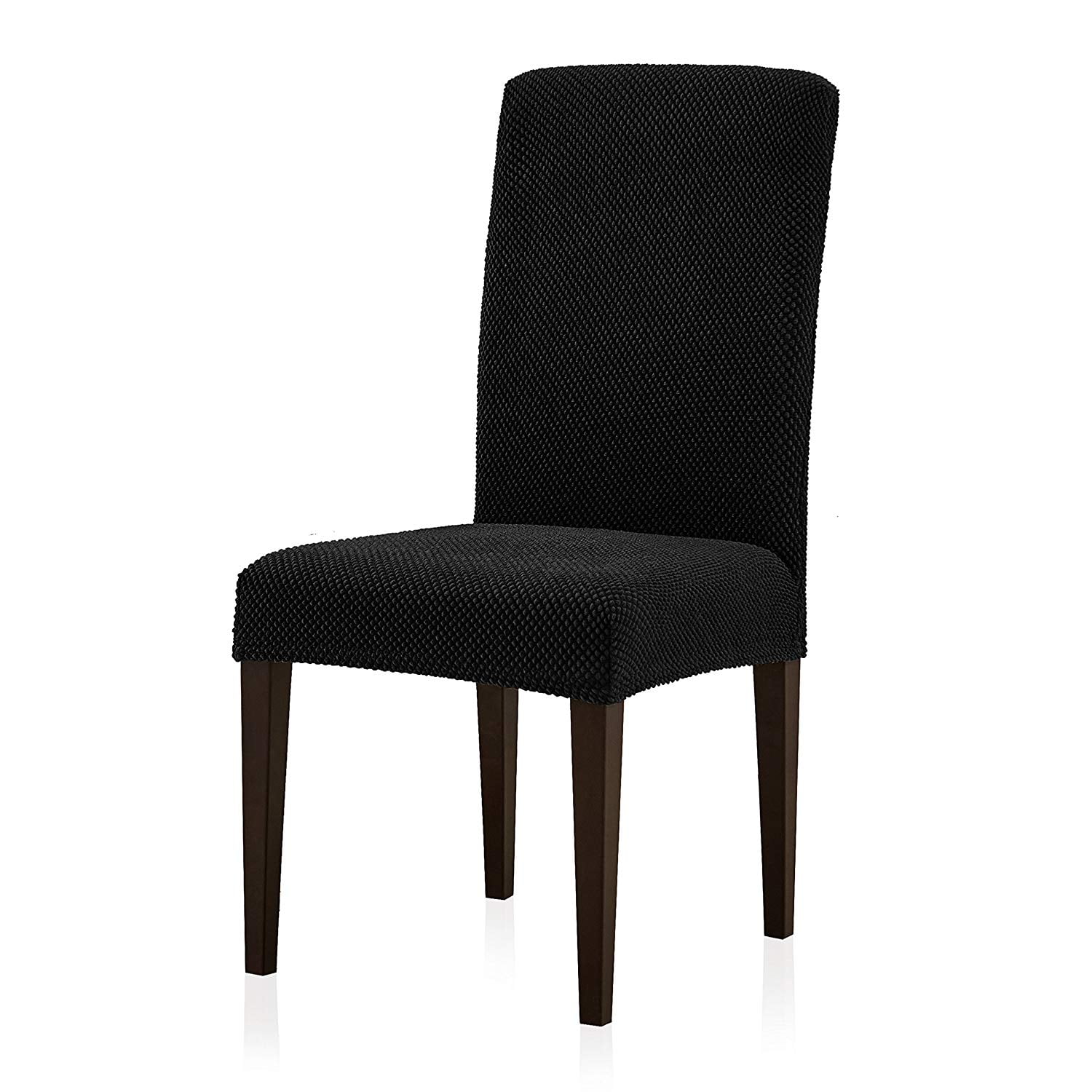 Subrtex stretch textured grain dining chair slipcover hotsell