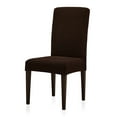 thumbnail image 1 of Subrtex Stretch Textured Grain Dining Chair Slipcover (Set of 4, Chocolate), 1 of 7