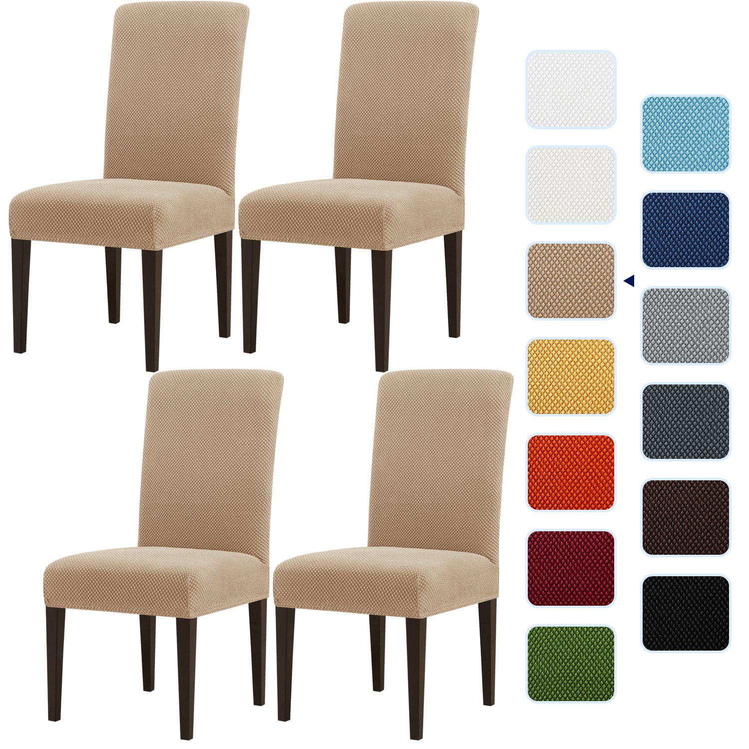Subrtex stretch textured grain dining chair slipcover sale
