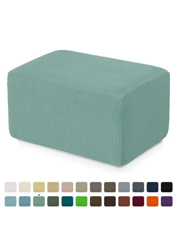 Ottoman Covers in Slipcovers