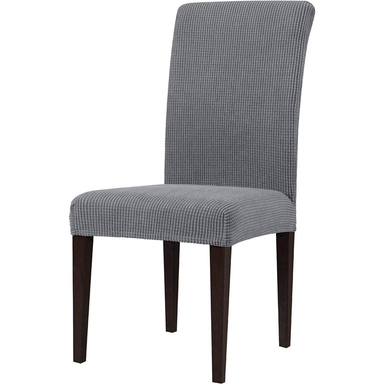 Subrtex Stretch Textured Plaid Dining Chair Slipcover Set of 2