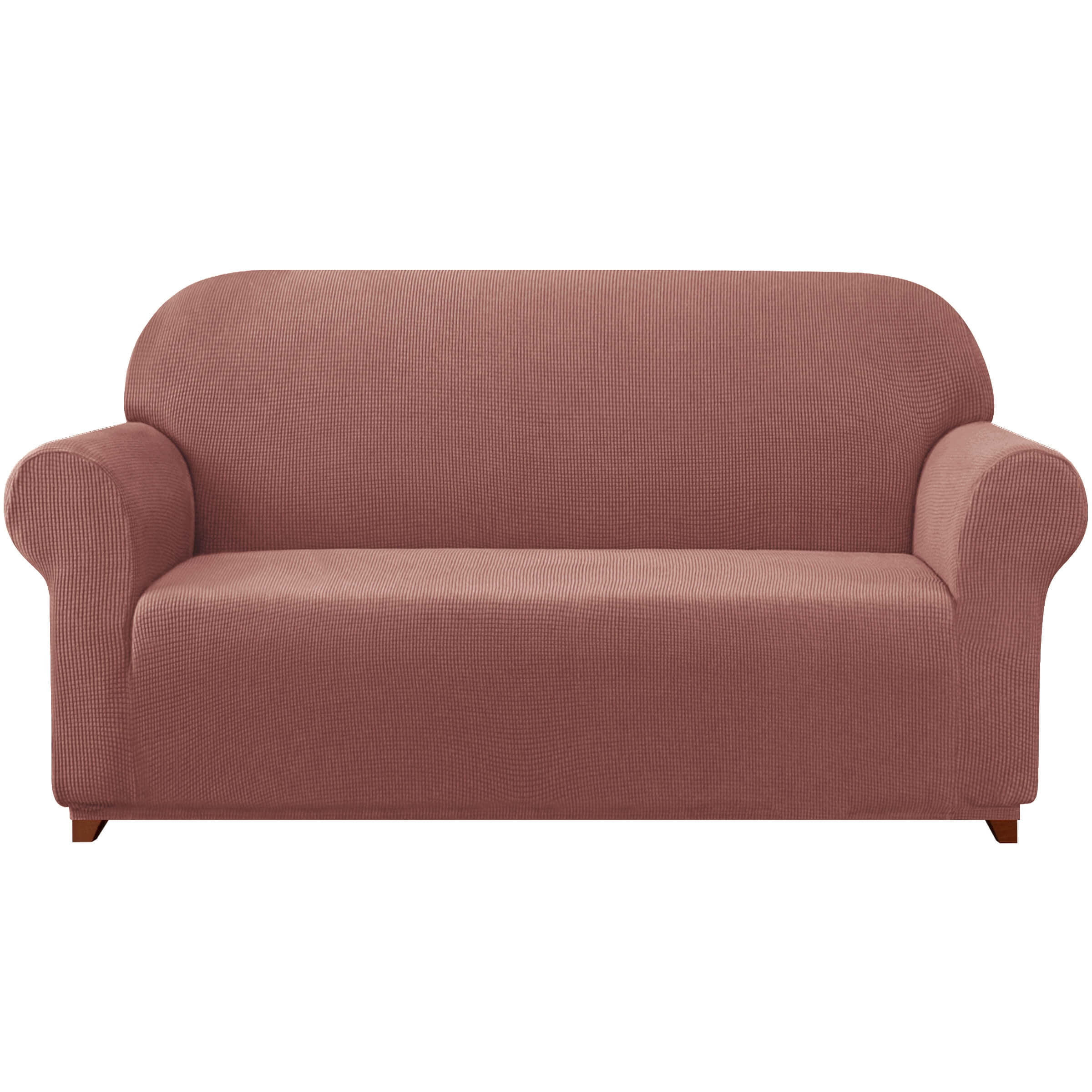 Subrtex Texture Jacquard and Polyester XL Sofa Slipcover, Brick