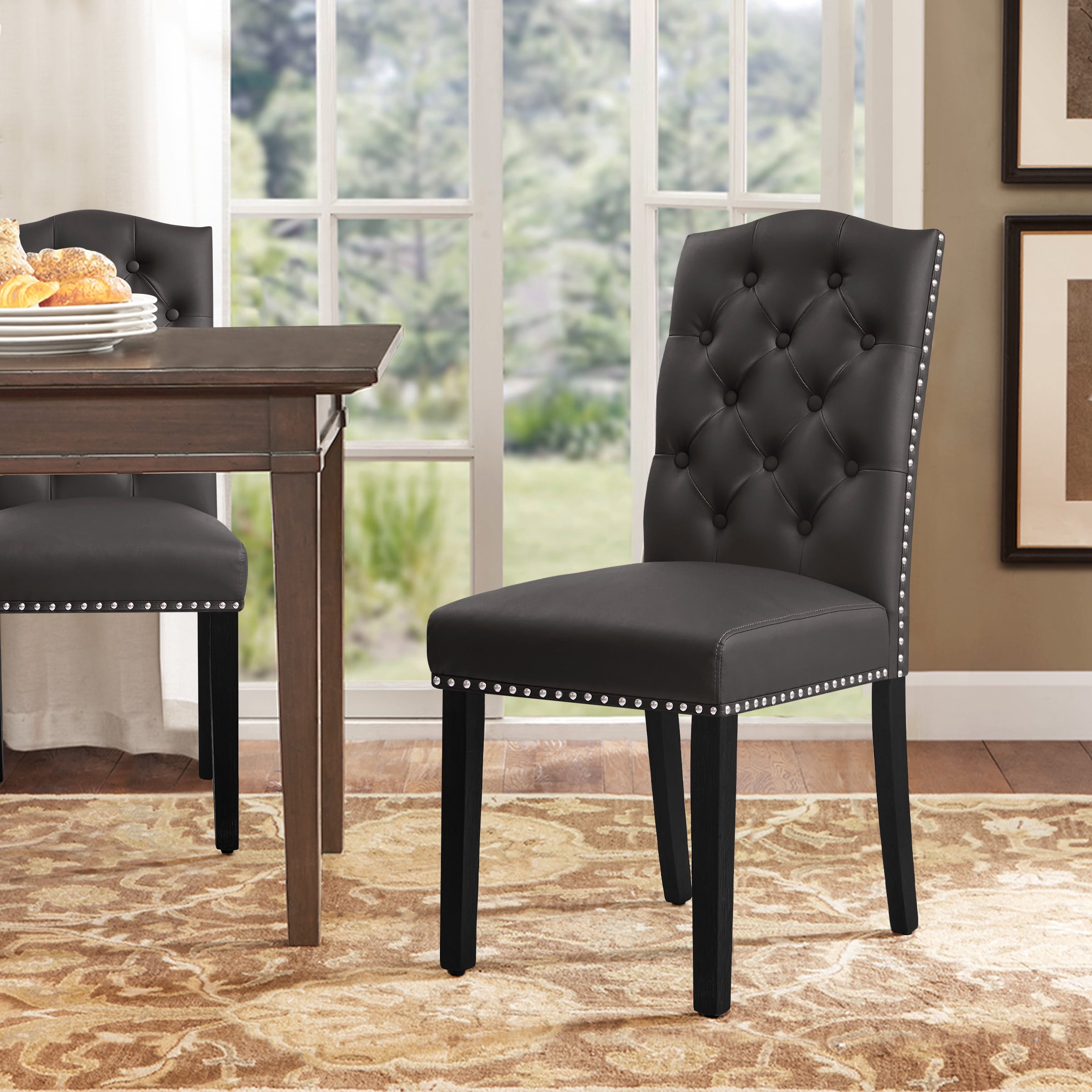 ⅰ. dining chair set Dining Chairs Set of 2, Mid Century Modern Upholstered