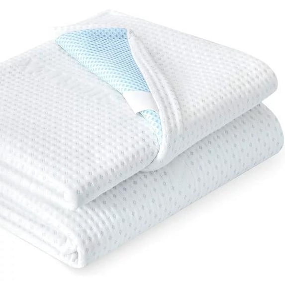 Subrtex Washable and Removable Zippered Protective Mattress Topper Cover (4", California King)