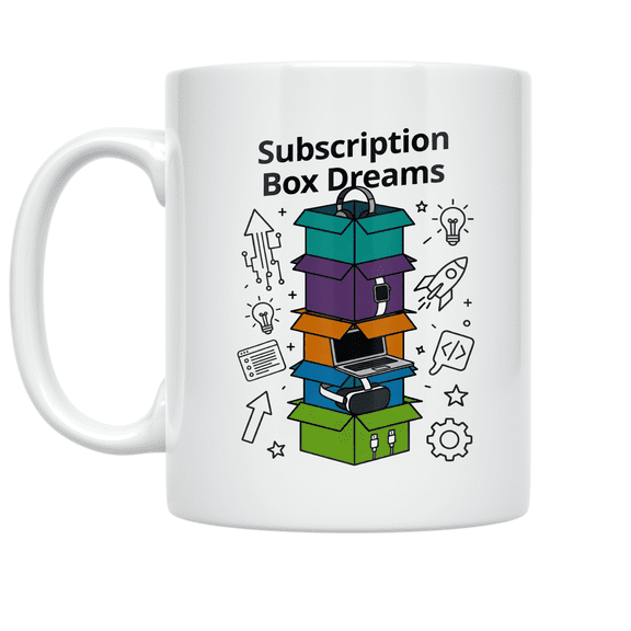 Subscription Box Dreams Design - Tech Enthusiast - 11 oz Ceramic Coffee Mug