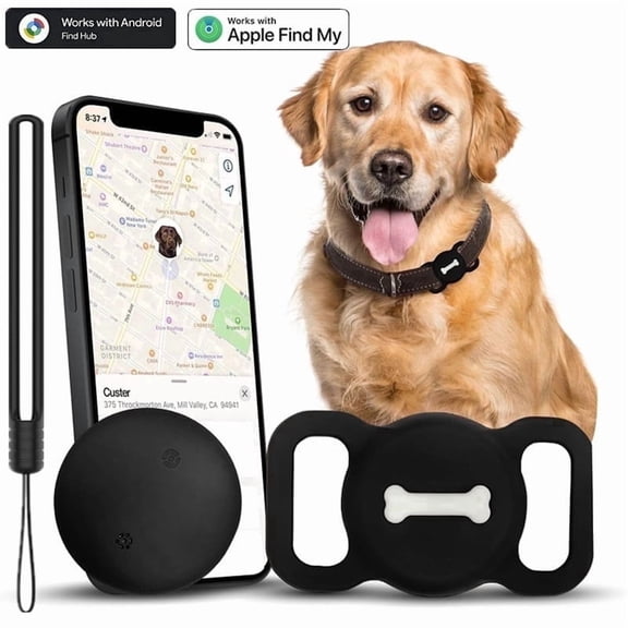 Cat and dog pet tracker, real-time positioning, waterproof and sand proof, no additional subscription fees required, suitable for any small or medium-sized pet