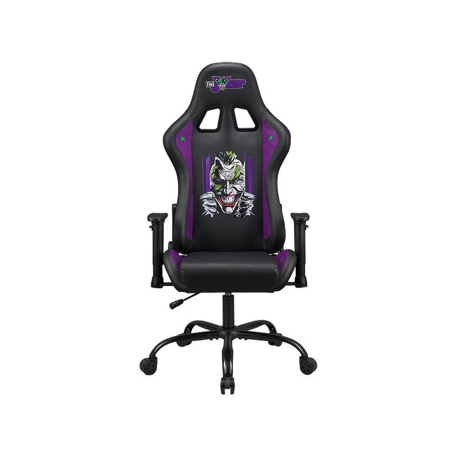 Subsonic Gaming Chair DC Comics Joker, Ergonomic Office Chair for Gamer with Adjustable Armrests