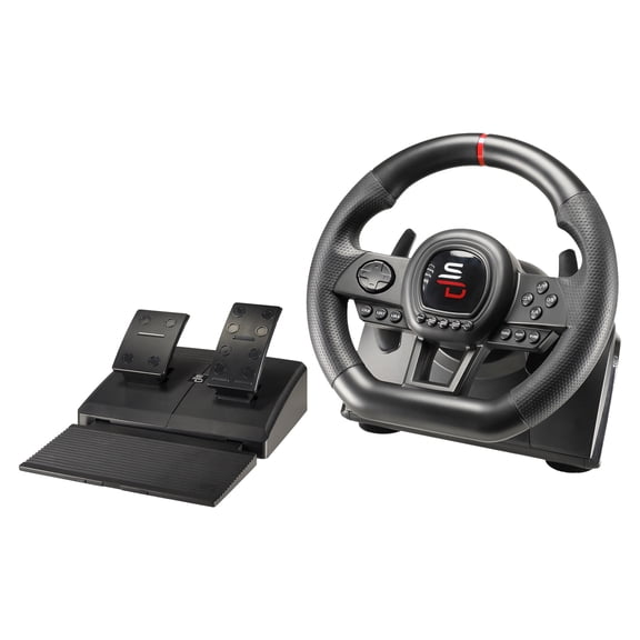Subsonic Superdrive SV 650 Racing Wheel with Pedal Set and Paddles for PS3, PS4, Xbox One, Xbox Series XS, Nintendo Switch/Switch 2, PC