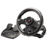 Subsonic - Superdrive SV450 Steering Wheel, 180  rotation, with pedals and Paddle Shifters. Compatible Switch 2 / Switch, PS4, PC, and Xbox   Black