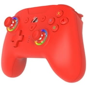 Subsonic   Wireless controller for Switch 2 / Switch 1 and Switch Oled   Wireless gamepad controller with LED, vibrations ant 6 axis gyro - Red