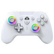 Subsonic   Wireless controller for Switch and Switch Oled   Wireless gamepad controller with LED, vibrations ant 6 axis gyro - White