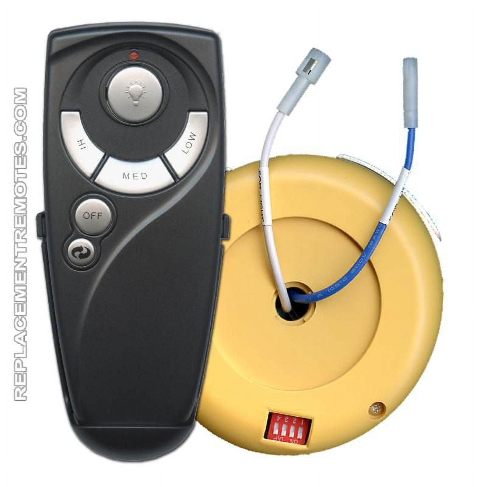 Anderic Black and Yellow Ceiling Fan Replacement Kit