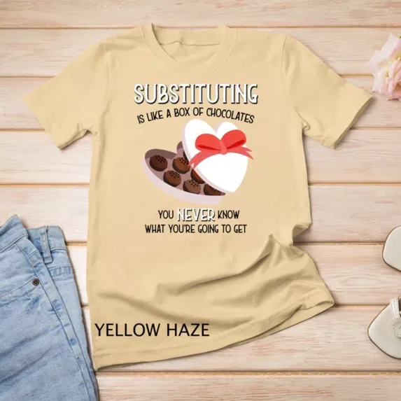 Substitute School Teacher T Shirt Valentine S Day Gift T-Shirt Unisex S-5XL Hot Trending Shirt, Vintage Birthday Gift
