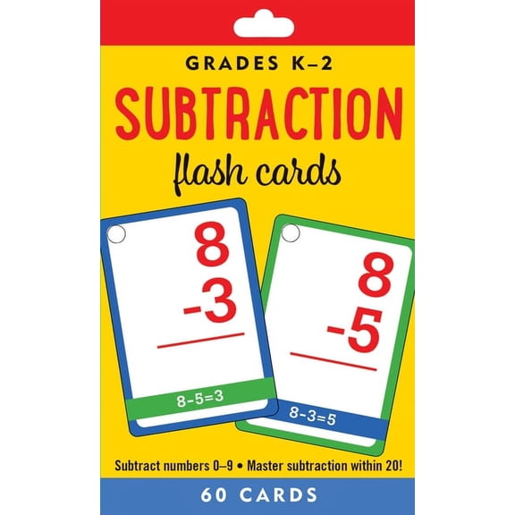 Substraction Flash Cards
